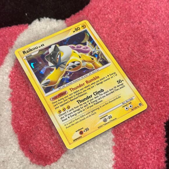 Raikou 16 – Pokémon TCG Secret Wonders – Holo Cracked Ice – Mint - Picture 3 of 5